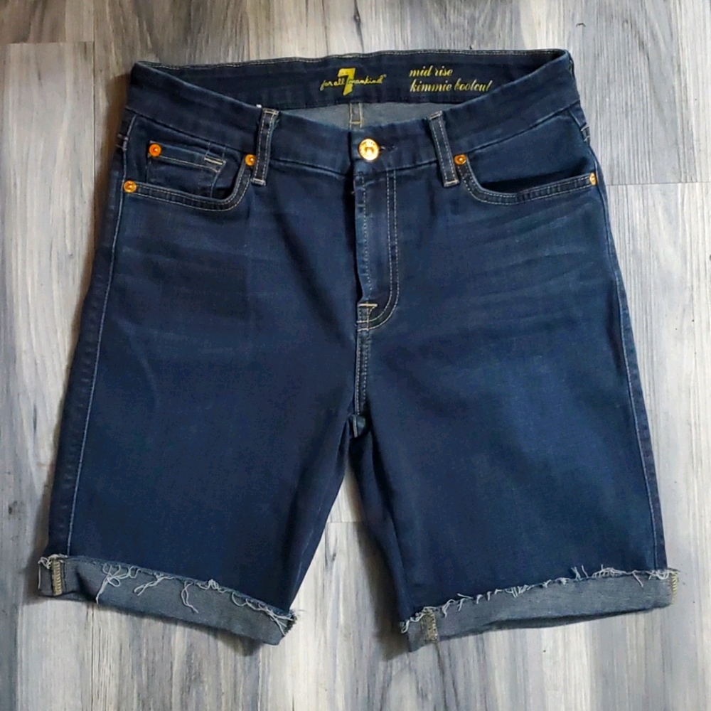 7 for all mankind jean shorts